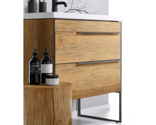 Приобрести Тумба под раковину Aqwella Fargo 100 FRG0110DB Дуб балтийский в магазине сантехники Santeh-Crystal.ru