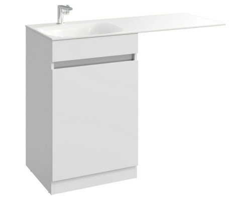 Приобрести Тумба под раковину Aqwella Form 115 FOR0105KR Белая в магазине сантехники Santeh-Crystal.ru