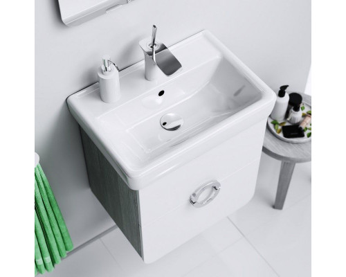 Приобрести Тумба под раковину Aqwella Аликанте 55 Alic.01.05/Gray подвесная Седой дуб в магазине сантехники Santeh-Crystal.ru