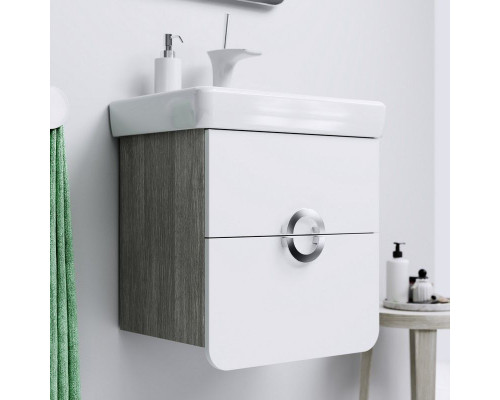 Приобрести Тумба под раковину Aqwella Аликанте 55 Alic.01.05/Gray подвесная Седой дуб в магазине сантехники Santeh-Crystal.ru