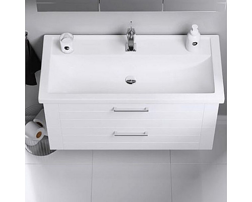 Заказать Тумба под раковину Aqwella Манчестер 80 MAN01082 подвесная Белый глянец в магазине сантехники Santeh-Crystal.ru