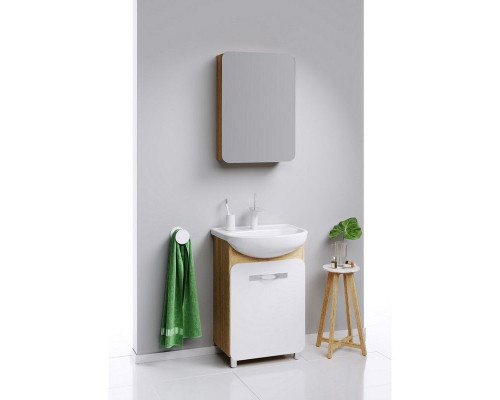 Приобрести Тумба под раковину Aqwella Вега 55 Veg.01.05 Дуб сонома в магазине сантехники Santeh-Crystal.ru