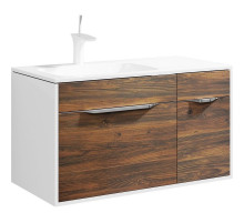 Тумба под раковину Aqwella 5 Stars Malaga 90 Mal.01.09/L/CD подвесная Крафт темный