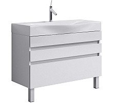 Тумба под раковину Aqwella 5 Stars Бергамо 100 Ber.01.10/n/W Белая