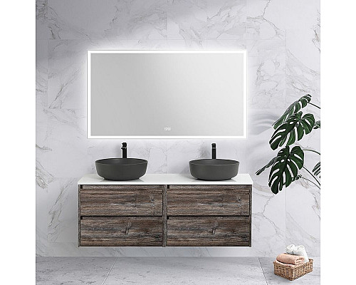 Купить Зеркало BelBagno 140 SPC-GRT-1400-800-LED-TCH-WARM с подсветкой с подогревом с сенсорным выключателем в магазине сантехники Santeh-Crystal.ru