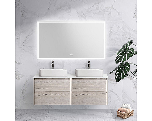 Купить Зеркало BelBagno 140 SPC-GRT-1400-800-LED-TCH-WARM с подсветкой с подогревом с сенсорным выключателем в магазине сантехники Santeh-Crystal.ru