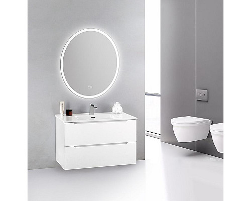 Купить Зеркало BelBagno 75 SPC-VST-750-900-LED-TCH-WARM с подсветкой с подогревом с сенсорным выключателем в магазине сантехники Santeh-Crystal.ru