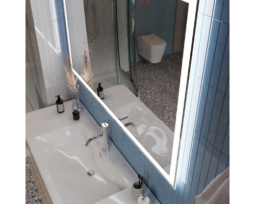 Приобрести Зеркало BelBagno 120 SPC-GRT-1200-800-LED-TCH-SND с подсветкой с голосовым управлением и подогревом в магазине сантехники Santeh-Crystal.ru