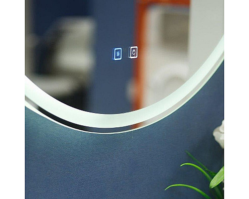 Приобрести Зеркало BelBagno 70 SPC-RNG-700-LED-TCH-SND с подсветкой с голосовым управлением и подогревом в магазине сантехники Santeh-Crystal.ru