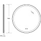 Приобрести Зеркало BelBagno 70 SPC-RNG-700-LED-TCH-SND с подсветкой с голосовым управлением и подогревом в магазине сантехники Santeh-Crystal.ru