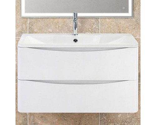 Приобрести Тумба под раковину BelBagno ACQUA-800-2C-SO-BL подвесная Bianco Lucido в магазине сантехники Santeh-Crystal.ru