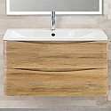 Тумба под раковину BelBagno ACQUA-800-2C-SO-RR подвесная Rovere Rustico