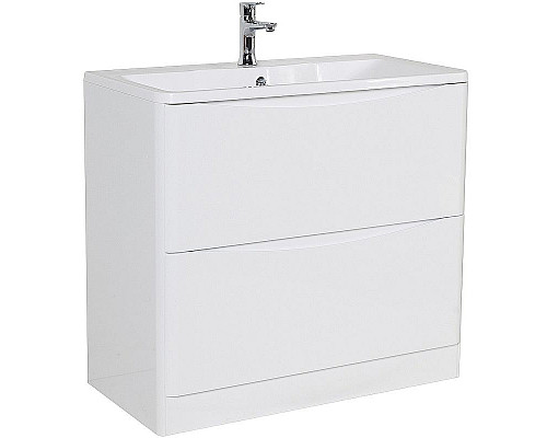 Купить Тумба под раковину BelBagno 100 ACQUA-1000-2C-PIA-BL Bianco Lucido в магазине сантехники Santeh-Crystal.ru