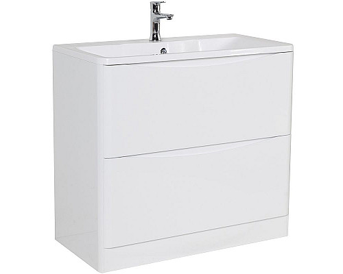 Купить Тумба под раковину BelBagno 80 ACQUA-800-2C-PIA-BL Bianco Lucido в магазине сантехники Santeh-Crystal.ru