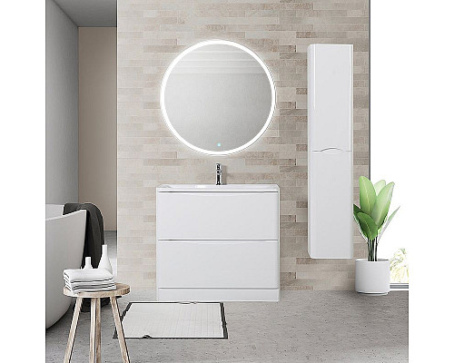 Купить Тумба под раковину BelBagno 80 ACQUA-800-2C-PIA-BL Bianco Lucido в магазине сантехники Santeh-Crystal.ru
