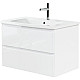 Заказать Тумба под раковину BelBagno 105 ALBANO-CER-1050-2C-SO-BL подвесная Bianco Lucido в магазине сантехники Santeh-Crystal.ru