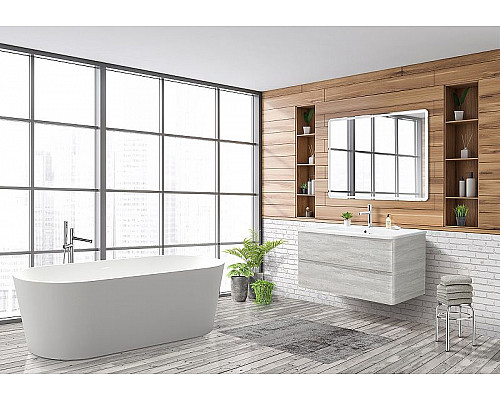 Santeh-Crystal.ru: Тумба под раковину BelBagno 105 ALBANO-CER-1050-2C-SO-RVB подвесная Rovere Vintage Bianco Приобрести Тумба под раковину BelBagno 105 ALBANO-CER-1050-2C-SO-RVB подвесная Rovere Vintage Bianco в магазине сантехники Santeh-Crystal.ru