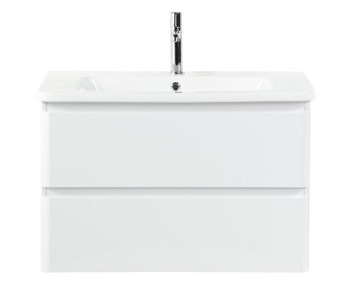Приобрести Тумба под раковину BelBagno 80 ALBANO-CER-800-2C-SO-BL подвесная Bianco Lucido в магазине сантехники Santeh-Crystal.ru