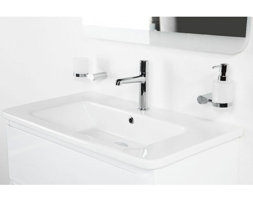 Приобрести Тумба под раковину BelBagno 80 ALBANO-CER-800-2C-SO-BL подвесная Bianco Lucido в магазине сантехники Santeh-Crystal.ru