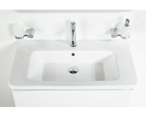 Приобрести Тумба под раковину BelBagno 80 ALBANO-CER-800-2C-SO-BL подвесная Bianco Lucido в магазине сантехники Santeh-Crystal.ru