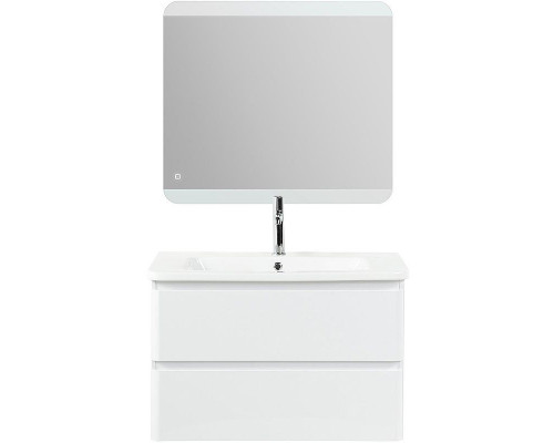 Приобрести Тумба под раковину BelBagno 80 ALBANO-CER-800-2C-SO-BL подвесная Bianco Lucido в магазине сантехники Santeh-Crystal.ru