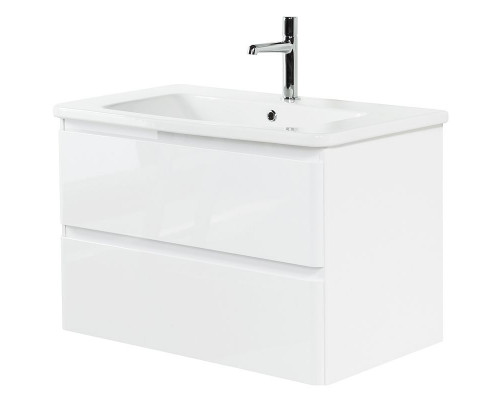 Приобрести Тумба под раковину BelBagno 80 ALBANO-CER-800-2C-SO-BL подвесная Bianco Lucido в магазине сантехники Santeh-Crystal.ru