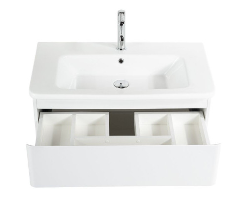 Приобрести Тумба под раковину BelBagno 80 ALBANO-CER-800-2C-SO-BL подвесная Bianco Lucido в магазине сантехники Santeh-Crystal.ru