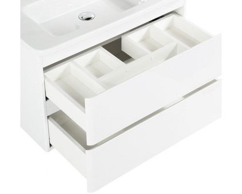 Приобрести Тумба под раковину BelBagno 80 ALBANO-CER-800-2C-SO-BL подвесная Bianco Lucido в магазине сантехники Santeh-Crystal.ru