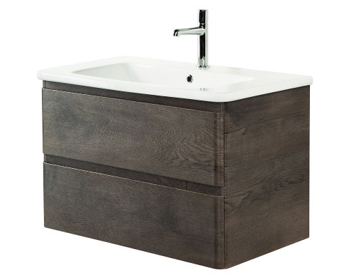 Заказать Тумба под раковину BelBagno 80 ALBANO-CER-800-2C-SO-RNG подвесная Robere Nature Grigio в магазине сантехники Santeh-Crystal.ru