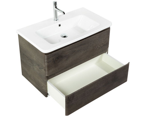 Заказать Тумба под раковину BelBagno 80 ALBANO-CER-800-2C-SO-RNG подвесная Robere Nature Grigio в магазине сантехники Santeh-Crystal.ru