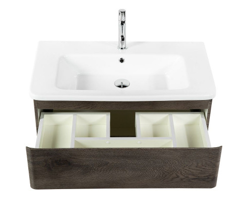 Заказать Тумба под раковину BelBagno 80 ALBANO-CER-800-2C-SO-RNG подвесная Robere Nature Grigio в магазине сантехники Santeh-Crystal.ru