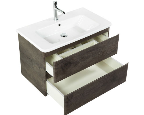 Заказать Тумба под раковину BelBagno 80 ALBANO-CER-800-2C-SO-RNG подвесная Robere Nature Grigio в магазине сантехники Santeh-Crystal.ru