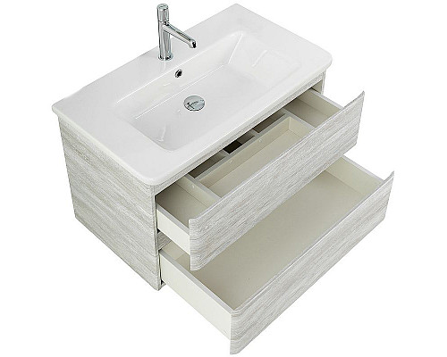 Заказать Тумба под раковину BelBagno 80 ALBANO-CER-800-2C-SO-RVB подвесная Rovere Vintage Bianco в магазине сантехники Santeh-Crystal.ru