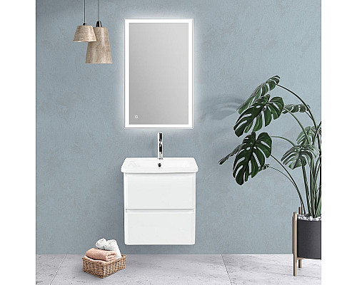 Santeh-Crystal.ru: Тумба под раковину BelBagno 50 ALBANO-CER-500-2C-SO-BL подвесная Bianco Lucido Купить Тумба под раковину BelBagno 50 ALBANO-CER-500-2C-SO-BL подвесная Bianco Lucido в магазине сантехники Santeh-Crystal.ru