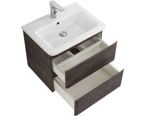 Заказать Тумба под раковину BelBagno 50 ALBANO-CER-500-2C-SO-RNG подвесная Robere Nature Grigio в магазине сантехники Santeh-Crystal.ru