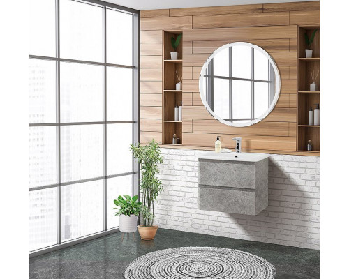 Заказать Тумба под раковину BelBagno 60 ALBANO-CER-600-2C-SO-CVG подвесная Cemento Verona Grigio в магазине сантехники Santeh-Crystal.ru