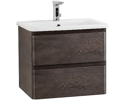 Купить Тумба под раковину BelBagno 60 ALBANO-CER-600-2C-SO-RNG подвесная Robere Nature Grigio в магазине сантехники Santeh-Crystal.ru