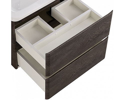 Купить Тумба под раковину BelBagno 60 ALBANO-CER-600-2C-SO-RNG подвесная Robere Nature Grigio в магазине сантехники Santeh-Crystal.ru