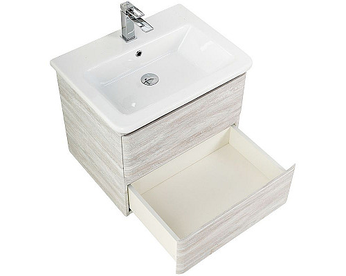 Заказать Тумба под раковину BelBagno 60 ALBANO-CER-600-2C-SO-RVB подвесная Rovere Vintage Bianco в магазине сантехники Santeh-Crystal.ru