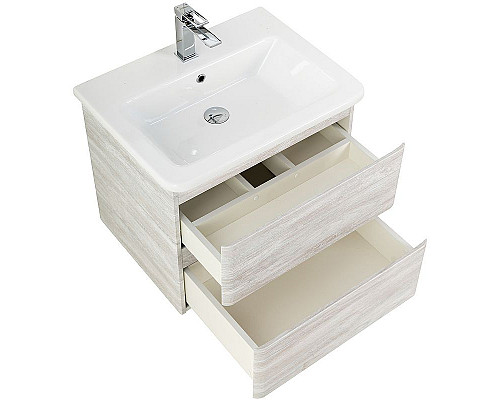 Заказать Тумба под раковину BelBagno 60 ALBANO-CER-600-2C-SO-RVB подвесная Rovere Vintage Bianco в магазине сантехники Santeh-Crystal.ru