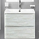 Приобрести Тумба под раковину BelBagno ALBANO-600-2C-SO-RVB подвесная Rovere Vintage Bianco в магазине сантехники Santeh-Crystal.ru
