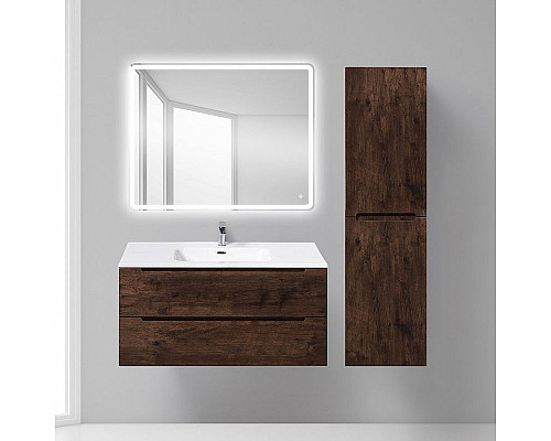 Купить Тумба под раковину BelBagno Etna 100 ETNA-1000-2C-SO-RW-P подвесная Rovere Moro в магазине сантехники Santeh-Crystal.ru