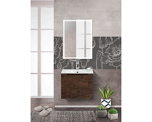Тумба под раковину BelBagno Etna 60 ETNA-600-1C-SO-RW-P подвесная Rovere Moro