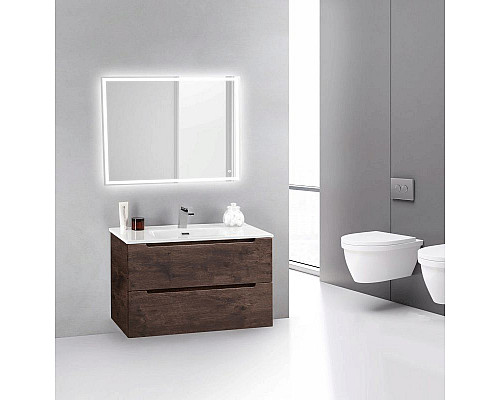 Заказать Тумба под раковину BelBagno ETNA 39-800/390-2C-SO-RW-P подвесная Rovere Moro в магазине сантехники Santeh-Crystal.ru