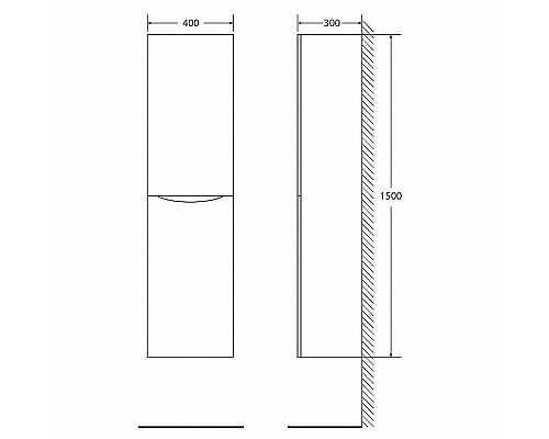 Santeh-Crystal.ru: Шкаф пенал BelBagno Fly-Marino 40 L FLY-MARINO-1500-2A-SC-RW-P-L подвесной Rovere Moro Купить Шкаф пенал BelBagno Fly-Marino 40 L FLY-MARINO-1500-2A-SC-RW-P-L подвесной Rovere Moro в магазине сантехники Santeh-Crystal.ru