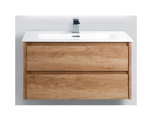 Приобрести Тумба под раковину BelBagno Kraft 90 KRAFT-900-2C-SO-RNN подвесная Натуральный дуб Небраска в магазине сантехники Santeh-Crystal.ru