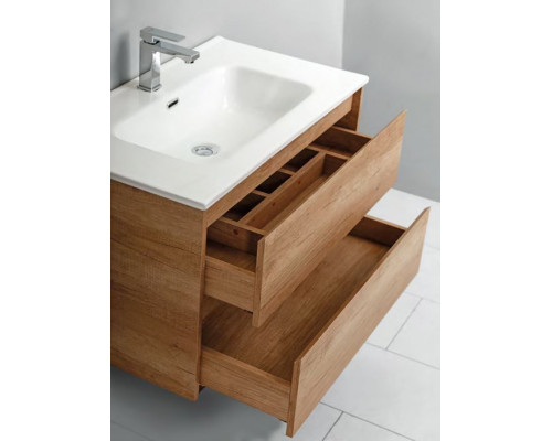 Приобрести Тумба под раковину BelBagno Kraft 90 KRAFT-900-2C-SO-RNN подвесная Натуральный дуб Небраска в магазине сантехники Santeh-Crystal.ru