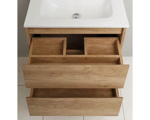 Приобрести Тумба под раковину BelBagno Kraft 90 KRAFT-900-2C-SO-RNN подвесная Натуральный дуб Небраска в магазине сантехники Santeh-Crystal.ru