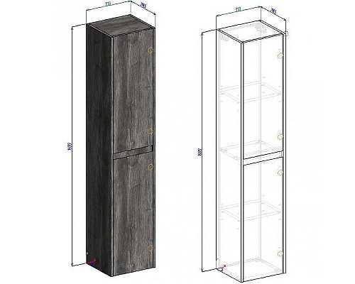Santeh-Crystal.ru: Шкаф пенал BelBagno Kraft 33 KRAFT-1600-2A-SC-PP-R подвесной Pino Pasadena Приобрести Шкаф пенал BelBagno Kraft 33 KRAFT-1600-2A-SC-PP-R подвесной Pino Pasadena в магазине сантехники Santeh-Crystal.ru