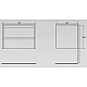 Купить Тумба под раковину BelBagno Kraft 70 KRAFT-700-2C-SO-PP подвесная Pino Pasadena в магазине сантехники Santeh-Crystal.ru